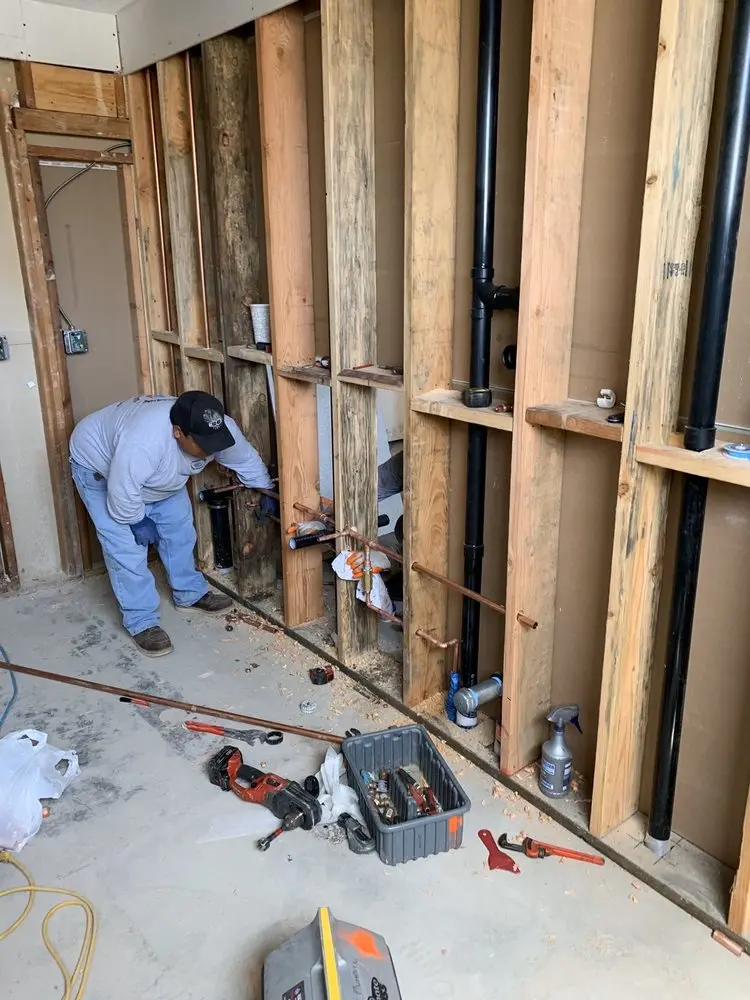 Commercial rough-in plumbing for Water Heater Replacement in Forestville